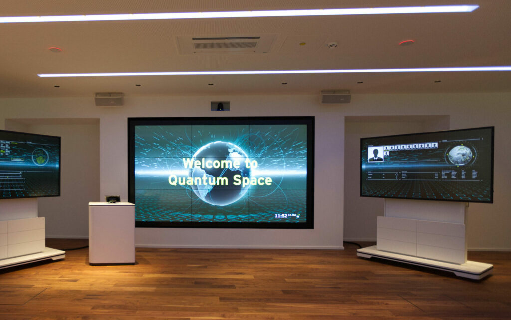 EY Quantumspace AV Technik digitale Workshops Präsentationen digital Content interaktive Displays video wall immersive studio wavepace realtime content av concept