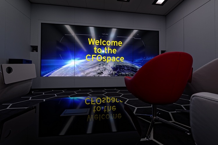 EY CFOspace immersive Workshop Präsentation digital Content Interkative Displays presentation interactive av concept