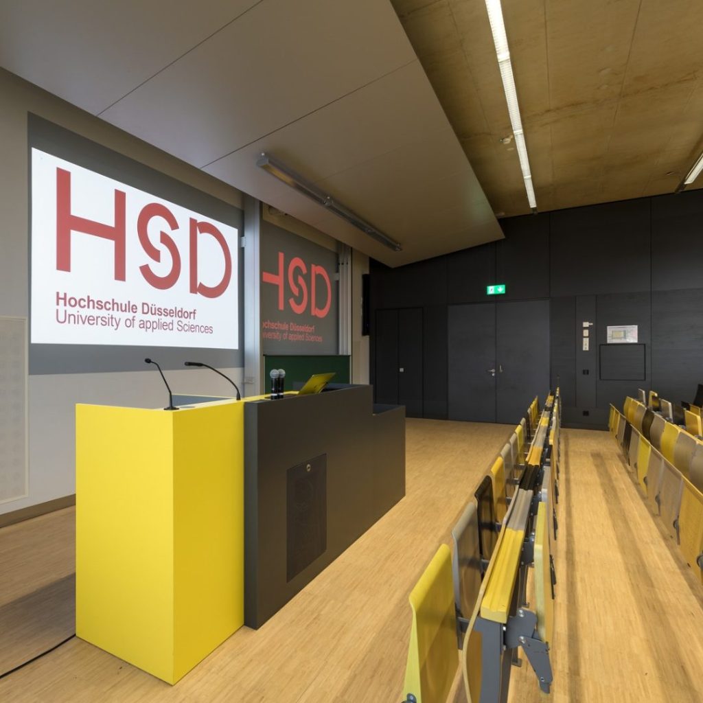 Hörsaal auditorium Doppelprojektion projection